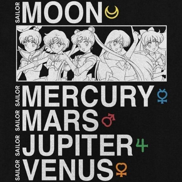 Sailor Moon Group Graphic T-Shirt - Picture 2 of 3